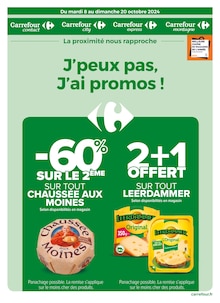 Prospectus Carrefour Proximité de la semaine "J'peux pas, J'ai promos !" avec 1 pages, valide du 08/10/2024 au 20/10/2024 pour Bordeaux et alentours