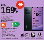 Smartphone redmi 15c - XIAOMI en promo chez E.Leclerc Biarritz à 169,90 €
