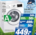 Waschmaschine WM14N29E bei expert im Reisgang Prospekt für 449,00 €