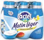 Lait UHT sans lactose 1,2% MG Matin Léger - Lactel en promo chez Super U Colmar à 7,30 €