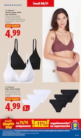 Lingerie Femme Angebote im Prospekt "Votre quotidien à petits prix, ça vaut le coup." von Lidl Lingerie Femme Angebote im Prospekt "Votre quotidien à petits prix, ça vaut le coup." von Lidl auf Seite 57