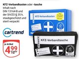 KFZ-Verbandkasten im Angebot bei GLOBUS in Rüsselsheim KFZ-Verbandkasten Angebote von Cartrend bei GLOBUS Rüsselsheim für 4,99 €