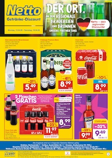 Bier im Netto Marken-Discount Prospekt "DER ORT, AN DEM DU IMMER AUSGEZEICHNETE PREISE FINDEST." mit 2 Seiten (Dresden)