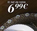 Set de table en promo chez Maisons du Monde Set de table dans le catalogue Maisons du Monde