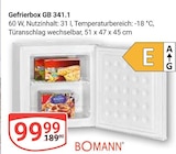 Aktuelles Gefrierbox GB 341.1 Angebot bei GLOBUS in Halle (Saale) ab 99,99 €