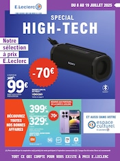 Catalogue Supermarchés E.Leclerc en cours à Martigny et alentours, "SPECIAL HIGH-TECH", 12 pages, 08/07/2025 - 19/07/2025