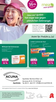 Aktueller mea - meine apotheke Prospekt "Unsere Juli-Angebote" für Roth Aktueller mea - meine apotheke Prospekt für Roth mit Seiten