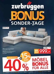 Aktueller Zurbrüggen Dortmund Prospekt "Bonus Sonder-Tage!" mit 38 Seiten