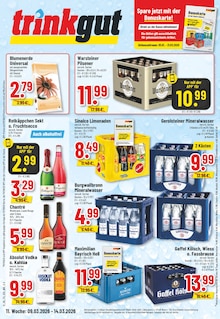 Trinkgut Wuppertal Prospekt der aktuellen Woche, gültig von 09.03.2026 bis 14.03.2026 Aktueller Trinkgut Wuppertal Prospekt "Aktuelle Angebote" mit 10 Seiten