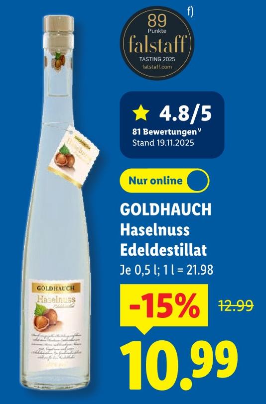 Haselnuss Edeldestillat