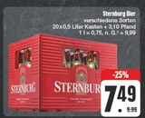 Bier im Angebot bei EDEKA in Markranstädt Bier Angebote von Sternburg bei EDEKA Markranstädt für 7,49 €