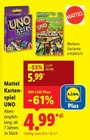 Kartenspiel UNO Angebote von Mattel bei Lidl Wolfsburg für 4,99 €