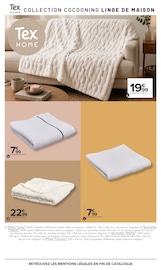 Promos Plaid dans le catalogue "Tex" de Carrefour Plaid en promo dans le catalogue Carrefour à la page 15