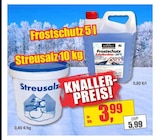 Frostschutz 5 l oder Streusalz 10 kg bei wohnen & sparen Stelter im Versmold Prospekt für 3,99 €