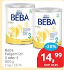 Beba Folgemilch 2 im budni Prospekt Beba Folgemilch 2 von Nestlé im aktuellen budni Prospekt für 14,99 €