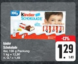 Schokolade im E center Prospekt Schokolade von kinder im aktuellen E center Prospekt für 1,29 €