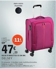 Valise à roulettes 55 cm env. - DELSEY en promo chez E.Leclerc Aulnay-sous-Bois à 47,20 €