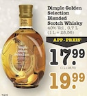 Golden Selection Blended Scotch Whisky im Angebot bei E center in Mannheim Golden Selection Blended Scotch Whisky Angebote von Dimple bei E center Mannheim für 17,99 €
