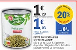 Petits pois extra fins 4/4 - NOTRE JARDIN dans le catalogue E.Leclerc