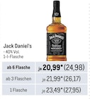 Aktuelles Jack Daniel‘s Angebot bei Metro in Greifswald ab 24,98 €