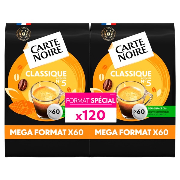 Promo Carte noire dosettes de café chez Carrefour Market
