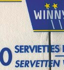 Serviettes en papier 1 pli - WINNY en promo chez Carrefour Lille à 1,50 €