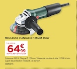 Gedimat Saint-Paul-le-Jeune - Promo MEULEUSE D'ANGLE Ø 125MM 850W Promo MEULEUSE D'ANGLE Ø 125MM 850W à 64,99 € dans le catalogue Gedimat à Saint-Paul-le-Jeune
