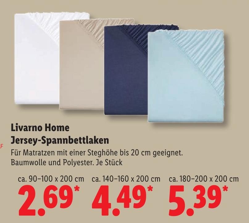 Jersey-Spannbettlaken