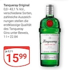 Original im Angebot bei GLOBUS in Siegen Original Angebote von Tanqueray bei GLOBUS Siegen für 15,99 €