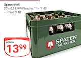 Spaten Hell im Angebot bei GLOBUS in Leipzig Spaten Hell Angebote von Spaten München bei GLOBUS Leipzig für 13,99 €
