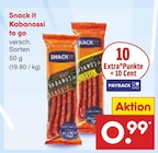 Aktuelle Mettwurst Angebote bei Netto Marken-Discount in Dortmund Aktuelles Kabanossi to go Angebot bei Netto Marken-Discount in Dortmund ab 0,99 €