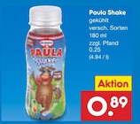 Paula Shake für 0,89 € bei Netto Marken-Discount im Angebot Paula Shake im aktuellen Netto Marken-Discount Prospekt