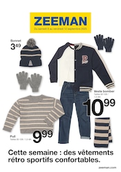 Catalogue Mode à bas prix Zeeman en cours à Senlis et alentours, "Cette semaine : des vêtements rétro sportifs confortables.", 22 pages, 06/09/2025 - 12/09/2025