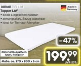 Topper LAY Angebote von HOME DELUXE bei Netto Marken-Discount Paderborn für 199,99 €
