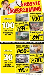 Aktueller Polstermöbel Fischer Prospekt mit Schlafzimmer, "JETZT IST SCHLUSS - LAGERRÄUMUNG HÖHEPUNKT", Seite 6