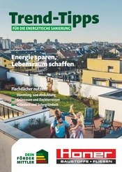 Aktueller Honer Baustoffe Baumarkt Prospekt in Wehingen und Umgebung, "Trend-Tipps FÜR DIE ENERGETISCHE SANIERUNG" mit 11 Seiten, 18.07.2025 - 27.07.2025