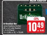 Bier bei E center im Jena Prospekt für 10,49 €