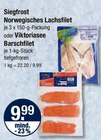 Norwegisches Lachsfilet oder Viktoriasee Barschfilet von Siegfrost im aktuellen V-Markt Prospekt für 9,99 €