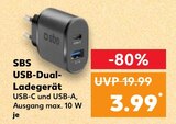 Aktuelle Batterie Angebote bei Kaufland in Gelsenkirchen Aktuelles USB-Dual-Ladegerät Angebot bei Kaufland in Gelsenkirchen ab 3,99 €