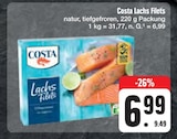 Lachs Filets im Angebot bei EDEKA in Bayreuth Lachs Filets Angebote von Costa bei EDEKA Bayreuth für 6,99 €