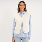 Veste sans manches effet polaire ecru femme en promo chez La Halle Veste sans manches effet polaire ecru femme dans le catalogue La Halle