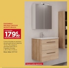 Ensemble meuble-vasque monté braga - Gedimat à Saint-Denis Ensemble meuble-vasque monté braga en promo chez Gedimat Saint-Denis à 179,90 €