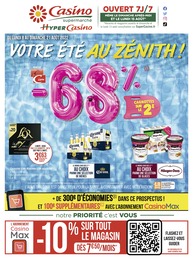 Casino Supermarchés Catalogue "Votre été au zénith !", 32 pages, Jurançon, 08/08/2022 - 21/08/2022 Casino Supermarchés Catalogue "Votre été au zénith !", 32 pages, Jurançon, 08/08/2022 - 21/08/2022