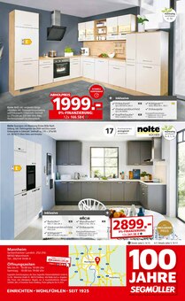 Küche im Segmüller Prospekt "Highlight Angebote" mit 30 Seiten (Mannheim)