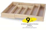 Le range couverts extensible bambou dans le catalogue Stokomani