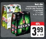 Bier im Angebot bei E center in Greiz Bier Angebote von Beck's bei E center Greiz für 3,99 €