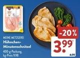 Hähnchen-Minuten-schnitzel von MEINE METZGEREI im aktuellen ALDI SÜD Prospekt für 3,99 €