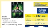 Pilsener von Beck's für 4,64 € bei METRO im Angebot Pilsener von Beck's im aktuellen METRO Prospekt