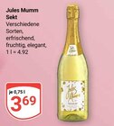 Sekt Angebote von Jules Mumm bei GLOBUS Worms für 3,69 €