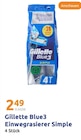 Blue3 Einwegrasierer Simple im Angebot bei Action in Castrop-Rauxel Blue3 Einwegrasierer Simple Angebote von Gillette bei Action Castrop-Rauxel für 2,49 €